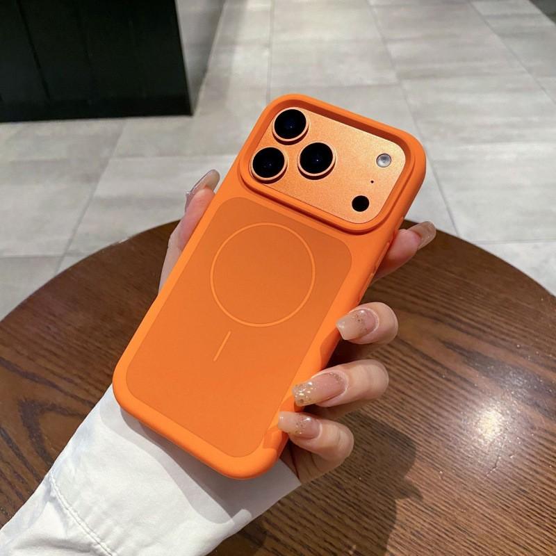 Liquid Silicone Phone Case With Dual-Layer Fine Magnetic Ring IPhone 17 Pro Max 16 15 14 - Shockproof Scratch