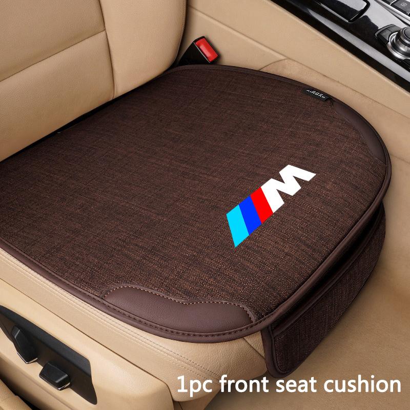 FA6Front/Rear Car Seat Cover Cushion Anti Scratch Protector Pad For BMW M E46 E36 E34 F10 E90 F30 E60 F30 E53 E30 E92 E87 Sticker