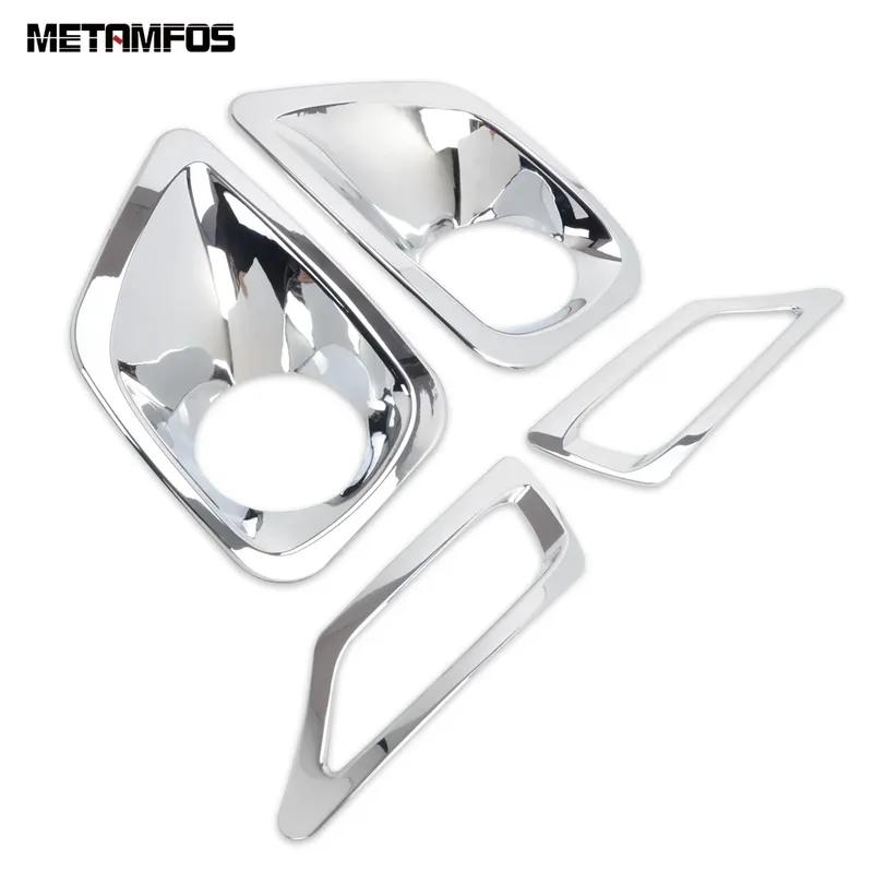 Accessories For Toyota RAV4 RAV 4 2013 2014 2015 Chrome Front Rear Fog Light Lamp Cover Trim Foglamp Bumper Foglight Protector