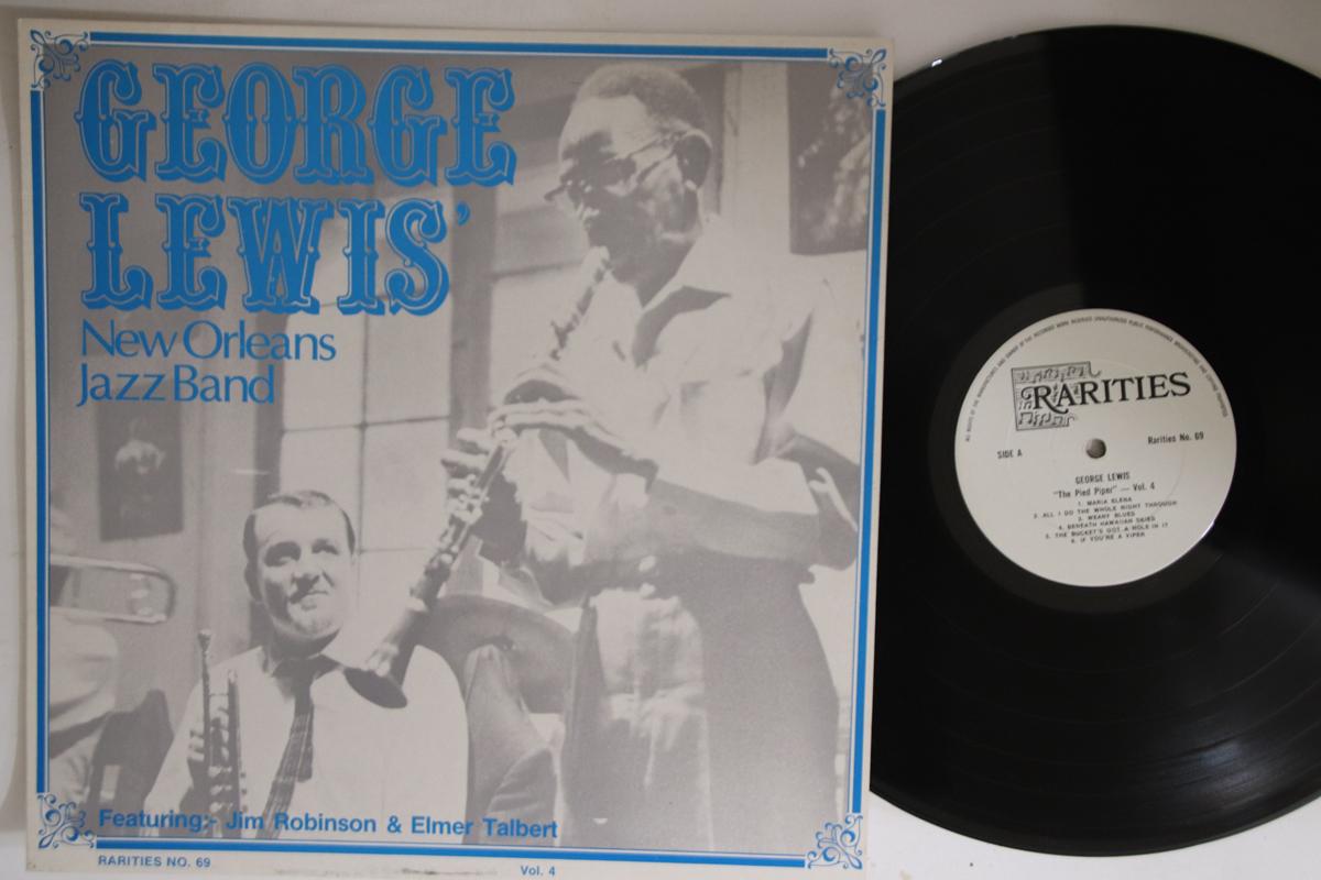

LP Record GEORGE LEWIS - Pied Piper Vol4 RARITIESNO69 RARITIES UK Jazz Used