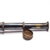 Vintage Brass Spyglass Telescope – 40 Cm Engraved Steampunk Pirate Design, Antique Brass Finish
