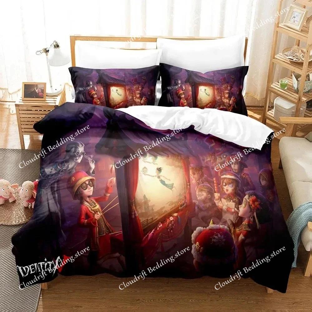 Anime Game Identity V Bedding Set Duvet Cover Bed Set Quilt Cover Pillowcase Comforter King Queen Size Boys Adult Bedding Set