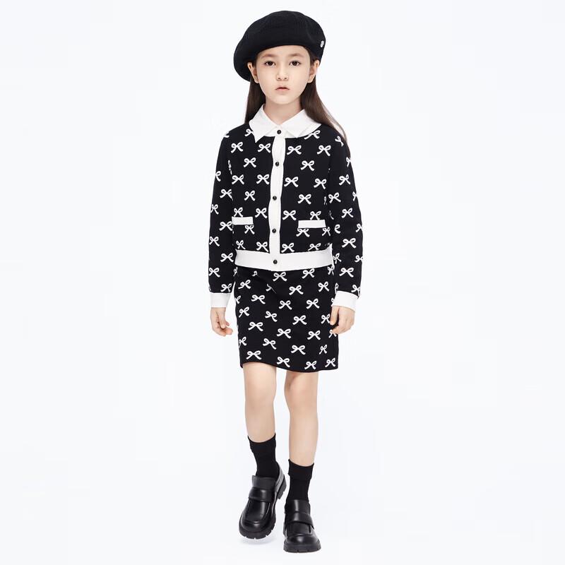 little MO&Co. Girls' Pure Cotton Knitted A-Line Short Skirt