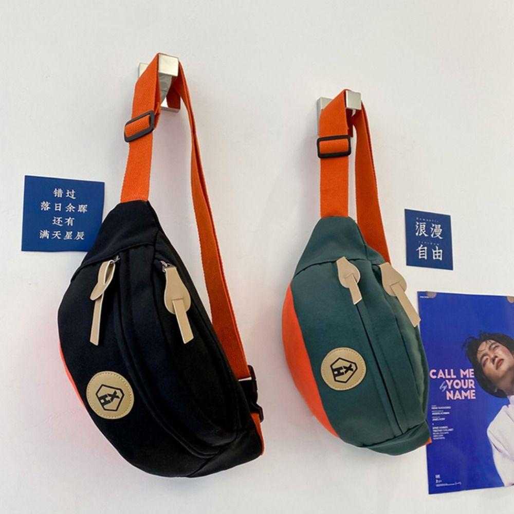 

Однотонная холщовая сумка через плечо Harajuku поясная сумка простая холщовая нагрудная спортивная сумка жёлтый