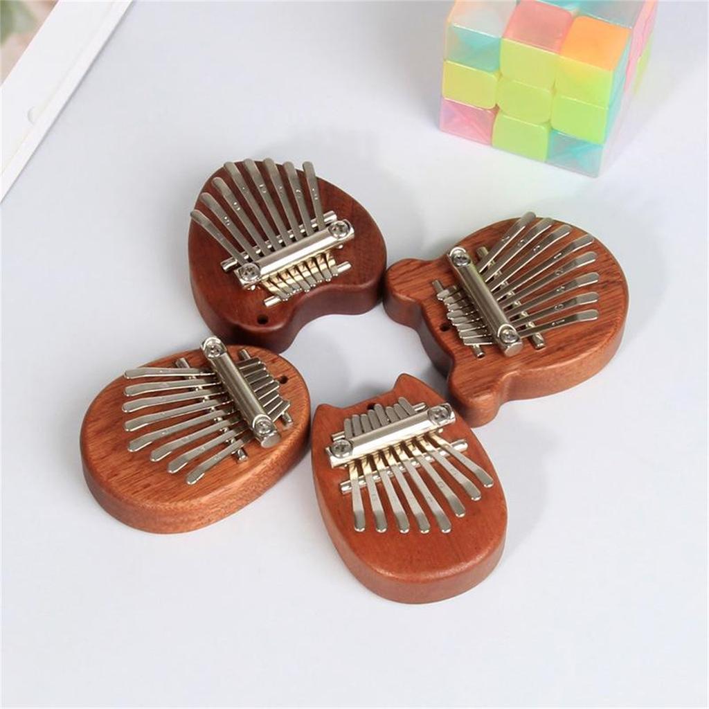 8 Key Wooden Kalimba High Quality Exquisite Finger Thumb Piano Marimba Musical Accessory Pendant Gift