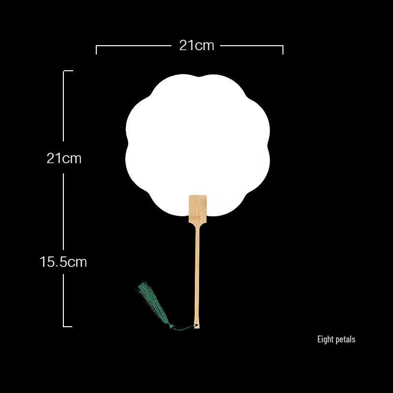 Круглый веер LIEI из белой бумаги Сюань