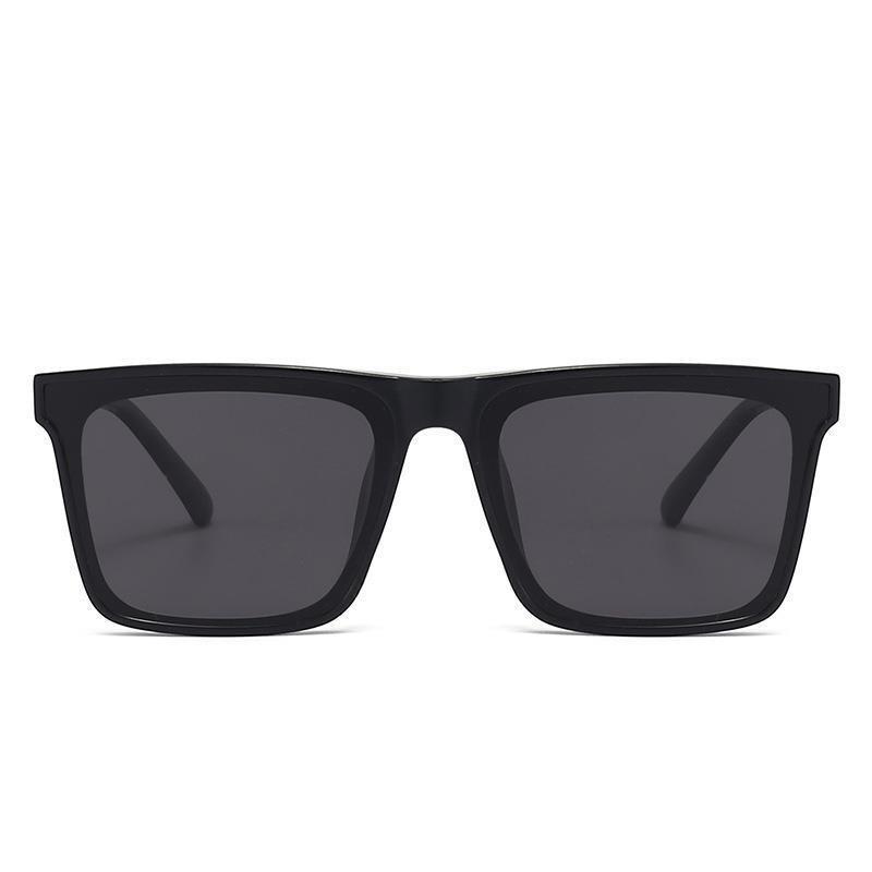Retro Big Square Frame Sunglasses Women Black Cool Men Sun Glasses UV400 Shades Protection Eyeglasses Goggles