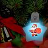 LED Keychain Festival Pattern Luminous Keyring for Outdoor Emergency Daily Use