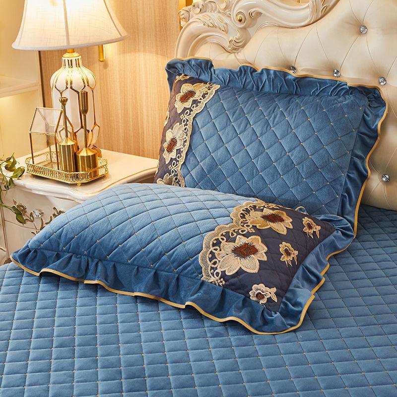 Thickened Cotton Crystal Fleece Pillowcase A Pair of Coral Fleece Flannel Pillowcase 48*74cm