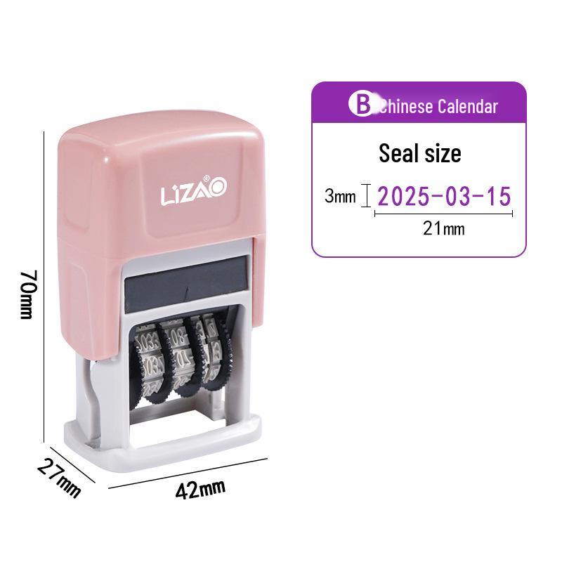 Automatic Re-inking Teacher QC Date Stamp with Adjustable Year, Month, Day