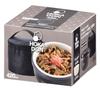 Pearl Metal Insulated Lunch 420ml Capacity 2 Rice with Hokadon Box, (Approx. Bowls), Bag, Black, (HB-262)