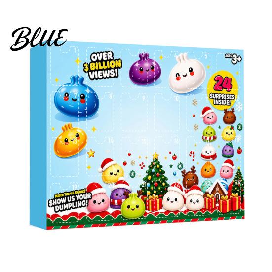 Advent Calendar for with Mini Toy Box Dumplings Squeeze Christmas Party 24-Day Countdown Activity Family