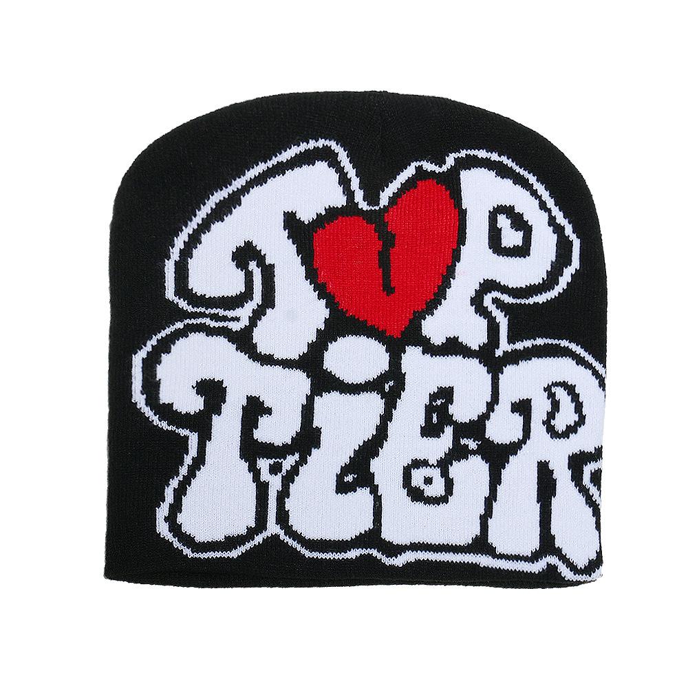 Jacquard Buchstaben Mütze Winter Kalt Warm Liebe Wollmütze Strickmütze Kaltmütze Männer und Frauen