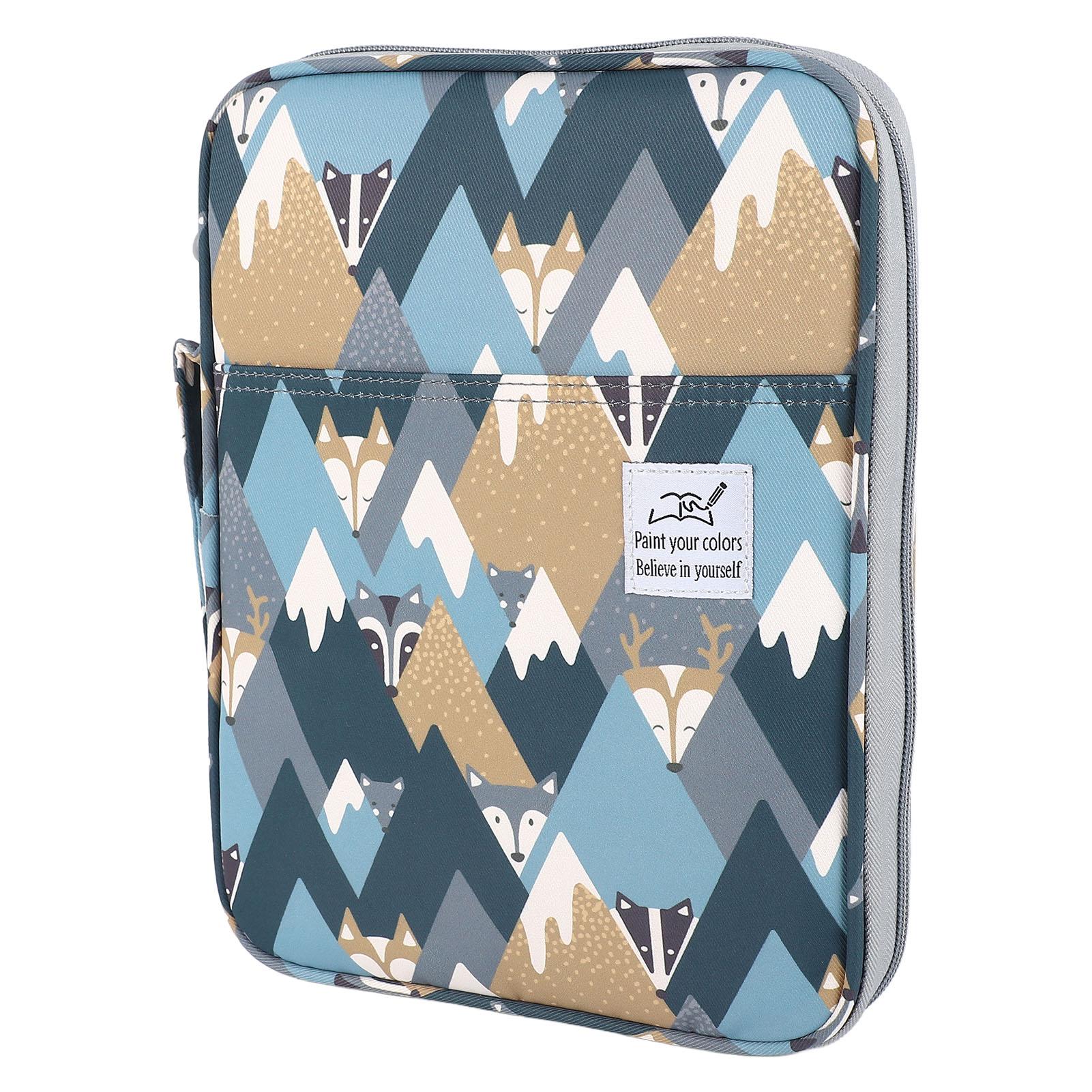 

Пенал для цветных карандашей на 96 отделений, нейлоновый, многослойный, большой вместимости, сумка для хранения карандашей для студентов-художников, для сменных блоков, цветных карандашей