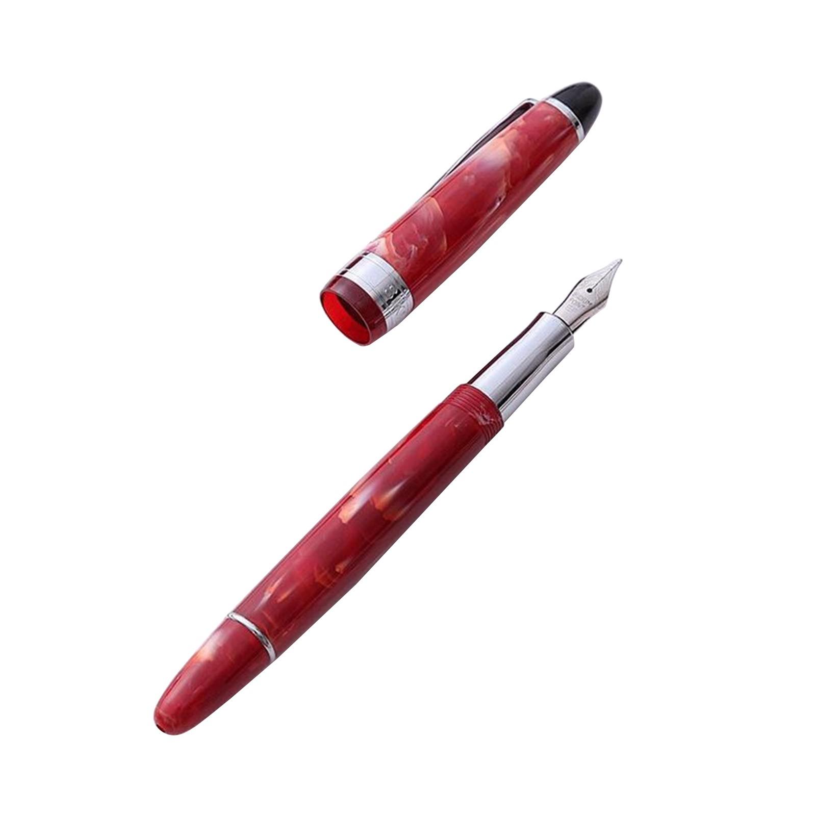 

Акриловая ручка с забавным узором, перо, пишущий инструмент с плавным письмом One Size красный