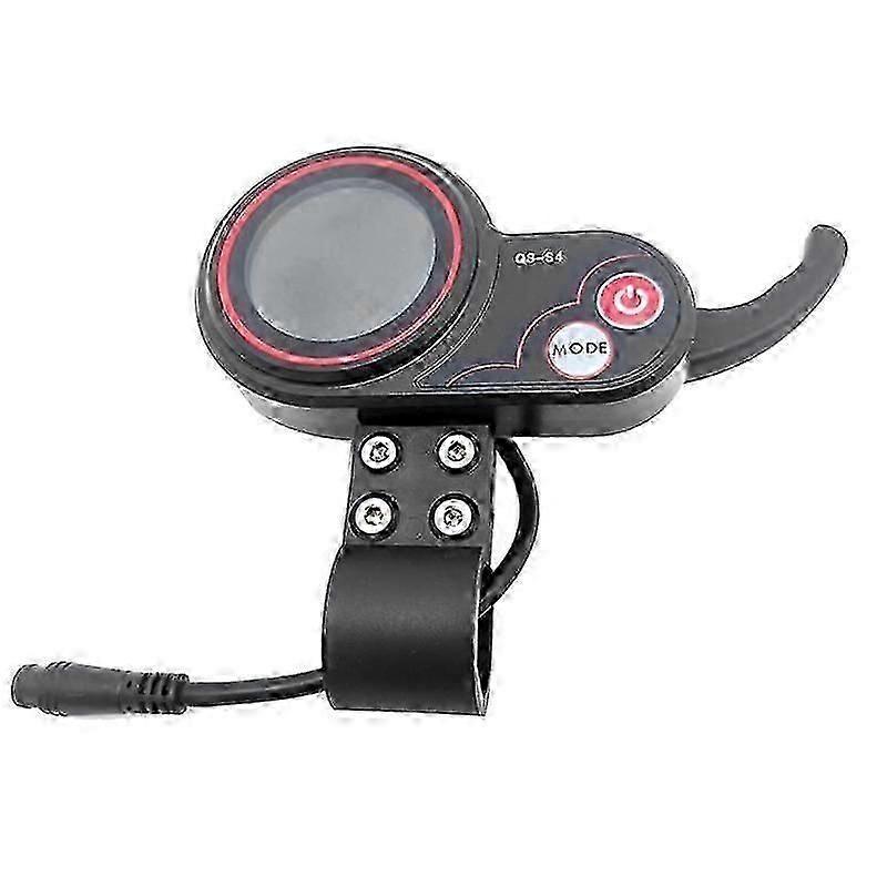 QS-S4 6Pin LCD Display Thumb Throttle Speed Controller Meter Compatible with Zero 8 9 10 8X 10X Electric Scooters 48V-60V Voltage Range Control