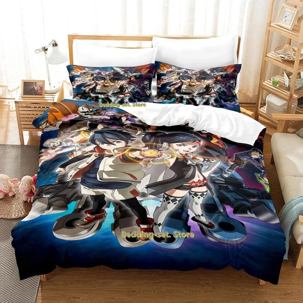 BBKBRNK Bedding Set Single Twin Full Queen King Size Bed Set Adult Kid Bedroom Duvetcover Sets 3D Print Anime Bed Sheet Set