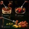 Long Handle Coffee Spoons Stirring Spoon Fruit Fork Stainless Steel Spoons Ice Cream Spoons Stir Bar Spoon Cocktail Spoon