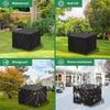 Courtyard Furniture Cover, Rectangular Outdoor Table Cover, Suitable for Terraces, Balcony, Gardens