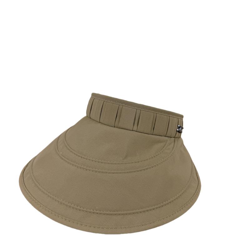 Adjustable Quick Drying Sun Protection Hat for Women Summer UV Resistant Empty Top Hat Outdoor Large Eave Sun Protection Hat
