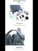 Women's Classic Fold Leather Bucket Bag: New Style, First Layer Cowhide, Trendy Solid Color Handheld Design