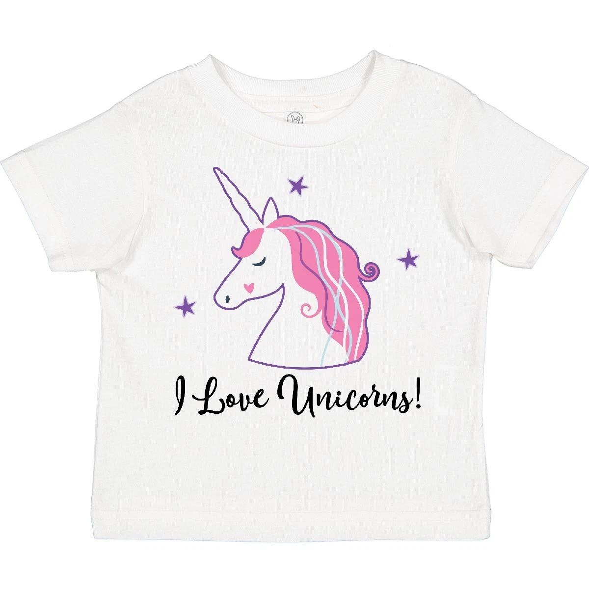 

Inktastic Unicorn Girls Cute Fantasy Toddler kids boys T-Shirt Lover I Love Unicorns Gift 110