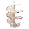 120 Colors Nail Tips Display Stand DIY Nail Art Showing Shelf Gel Nail Polish Color Card Spiral Display Stand Shelf Rotating Tip