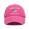 Fashion and casual American printed washed old soft top sunshade baseball cap Unisex baseball cap