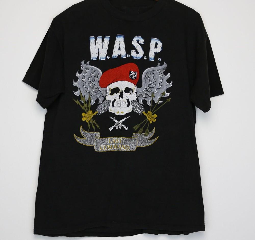 SALE Vintage Wasp 1986 The Last Command Tour Concert S-234XL Black Men T-shirt M Unisex T-Shirt XXXL