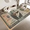 Dollar Geld Fußmatte Retro Mehrfachauswahl Wohnzimmer Küchenteppich Rutschfest Moderne Heimdekoration