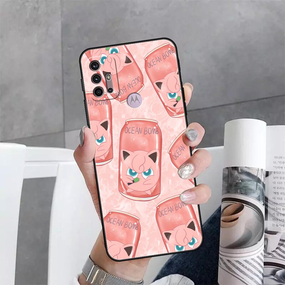 Pouzdro pro Motorola G30 One Fusion Plus G9 Play G60 E30 G8 Power Lite G50 Edge 20 Hyper G200 Kryt na telefon Pokemon Funda Capa