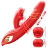 4IN1 G Spot Vibrators Tongue Clitoral Stimulator Sex Toy Dildos with 10 Vibrating 5 Thrusting & Licking Biting Modes, Nipple Women Sex Toys