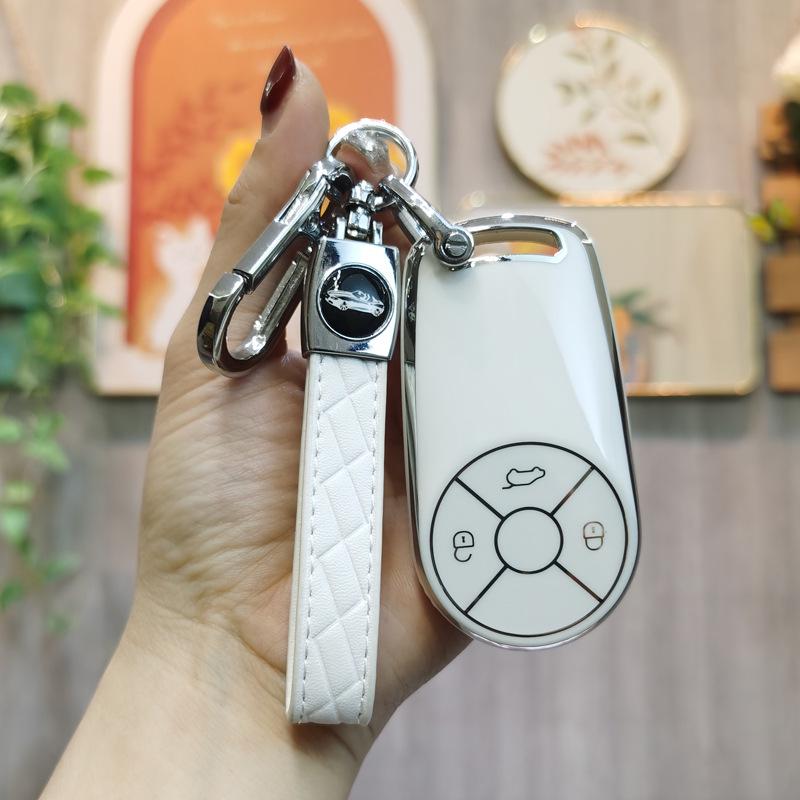 Compatible Key Case for ORA Good Cat, Black Cat R1, White Cat R2 - High-End Car Remote Shell for Men and Women
