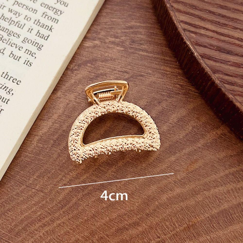 Gold Hair Claw Metal Barrette Fashion Hairpin  Women