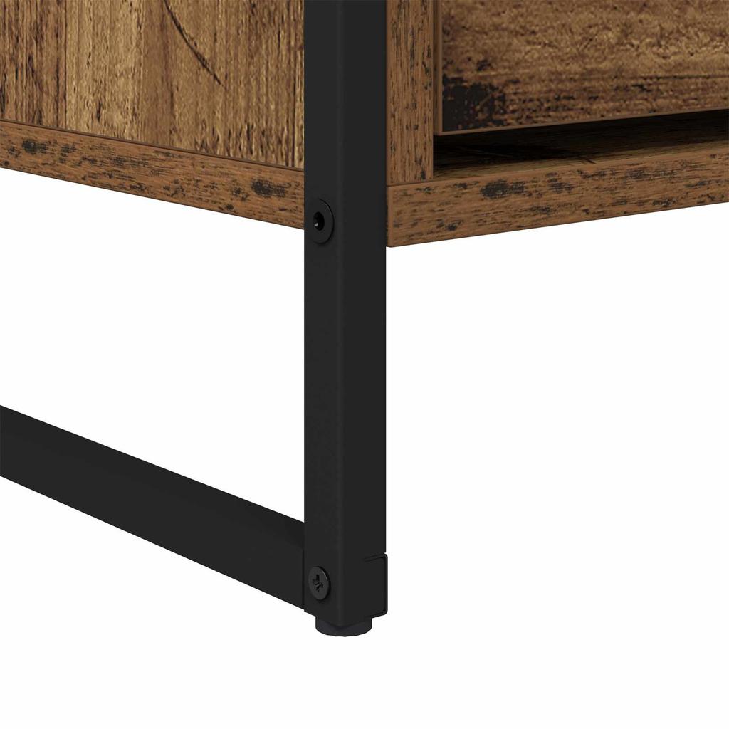 TV Stand 100 X 36 X 49.5 Cm Reclaimed Wood Engineered Wood