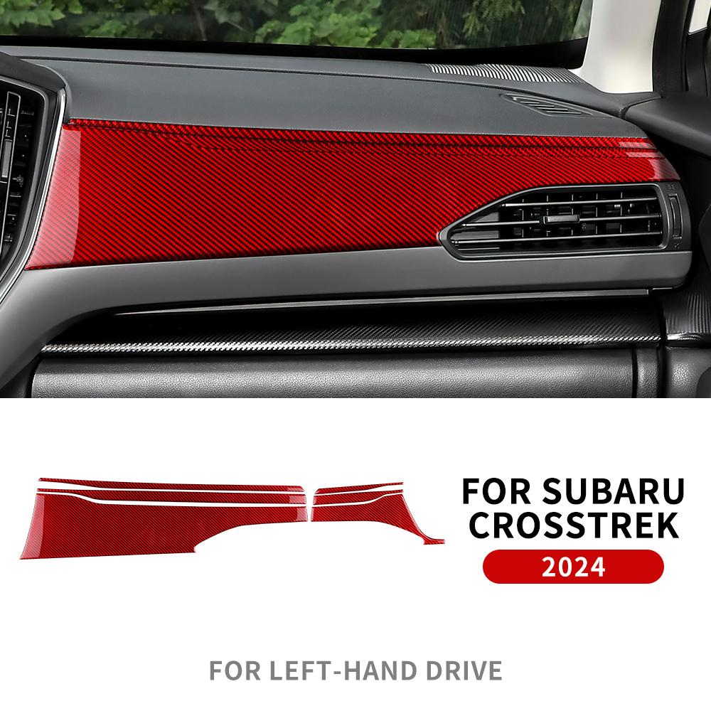Real Soft Carbon Fiber Sticker For Subaru Crosstrek Impreza 2025 2025 WRX 2025-2025 RHD LHD Car Dashboard Panel Interior Trim