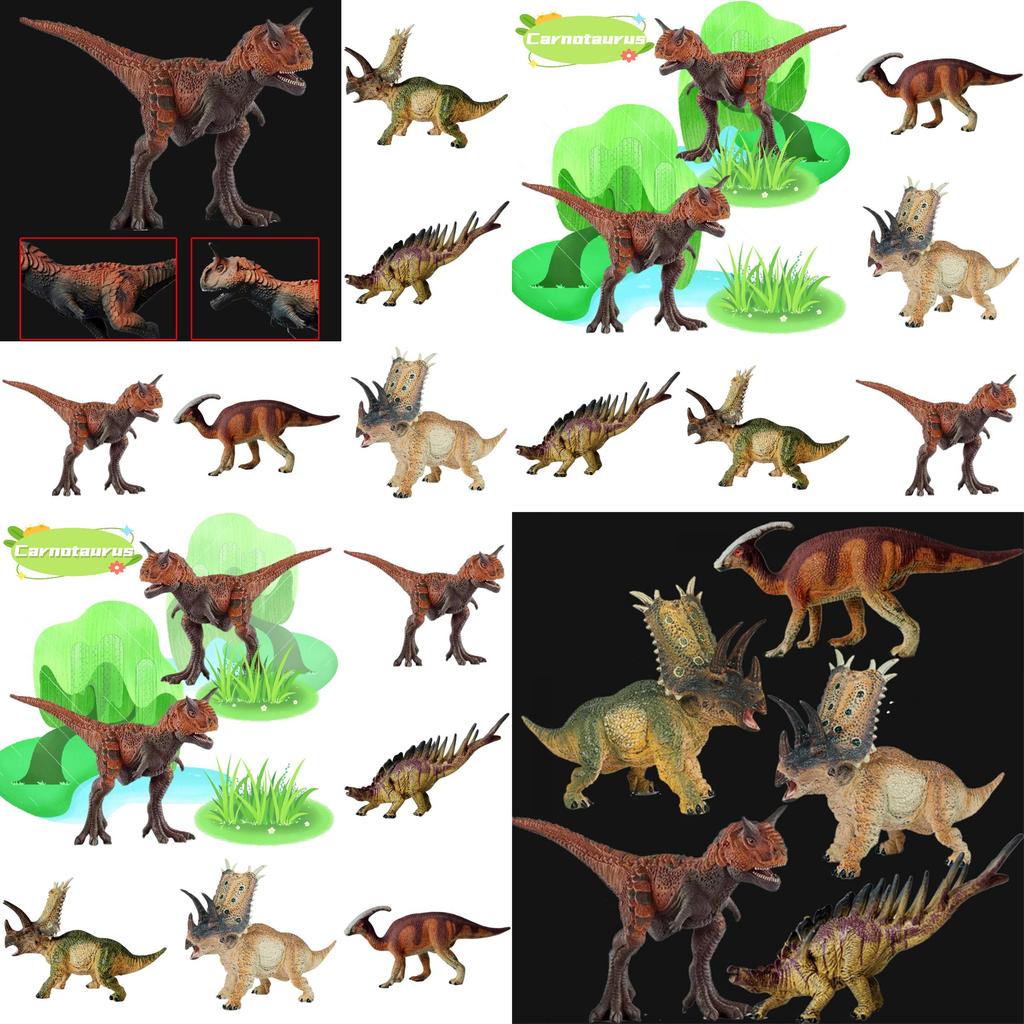 High-quality Plastic Dinosaur Toy Set Jurassic Theme Static Model Ideal Gift For Kids Characters)