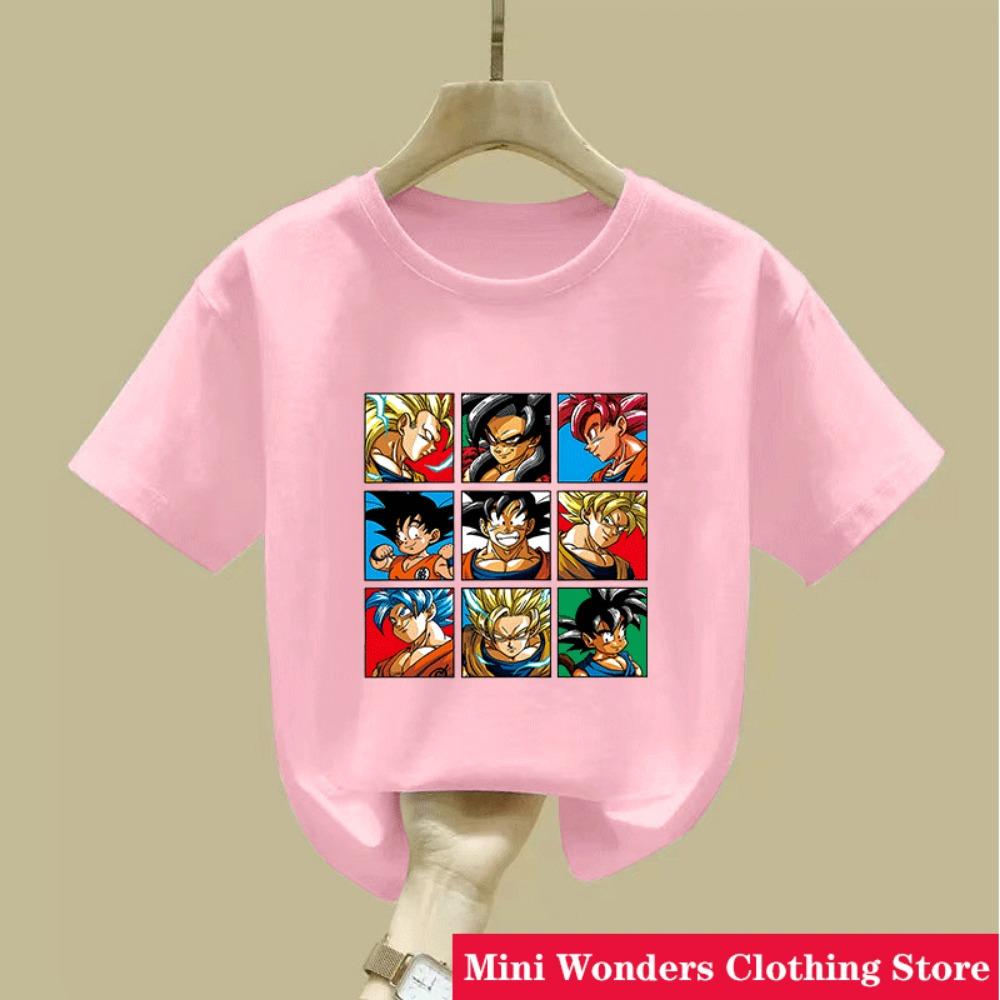 Dragon Ball Boys' Clothes T Shirt Anime Cosplay Son Goku T-shirts Boy T-shirts Tops Children Clothing Summer Short Sleeve Tees