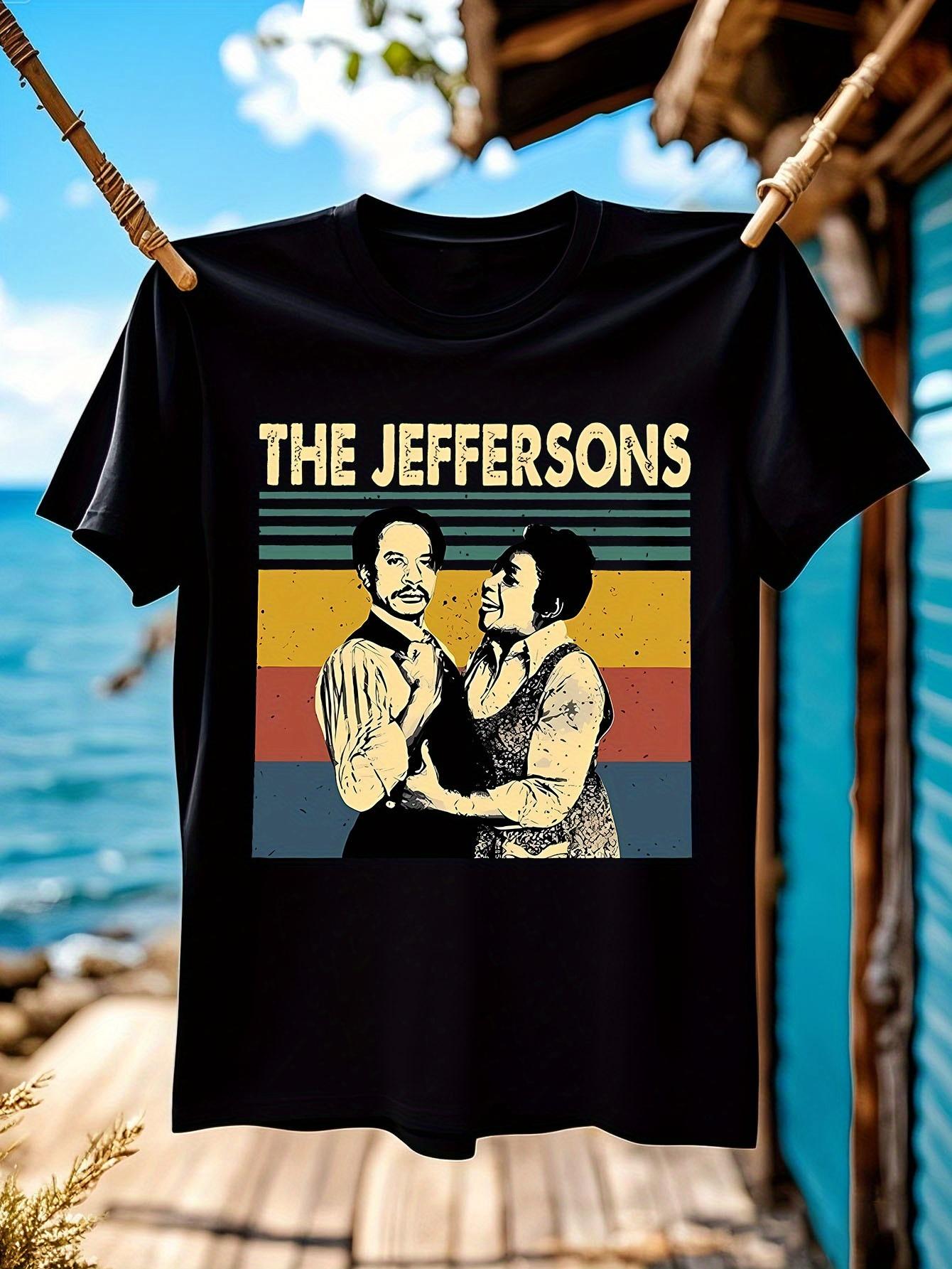 The Jeffersons Vintage TV Show Graphic Tshirt Black Short... XXXXL