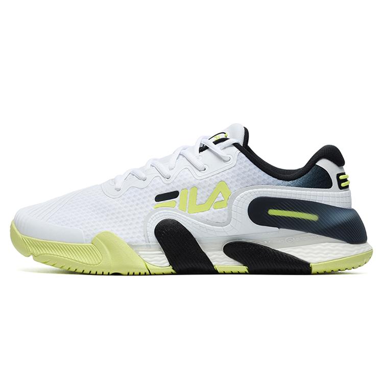 New FILA POTENZA Low Top Tennis Shoes Men's White Black Yellow A12M231501FWT