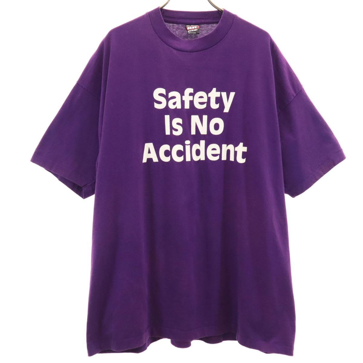 

FRUIT OF THE LOOM BEST 90s Made in USA Old Message Print Short sleeve T-shirt Men s Used