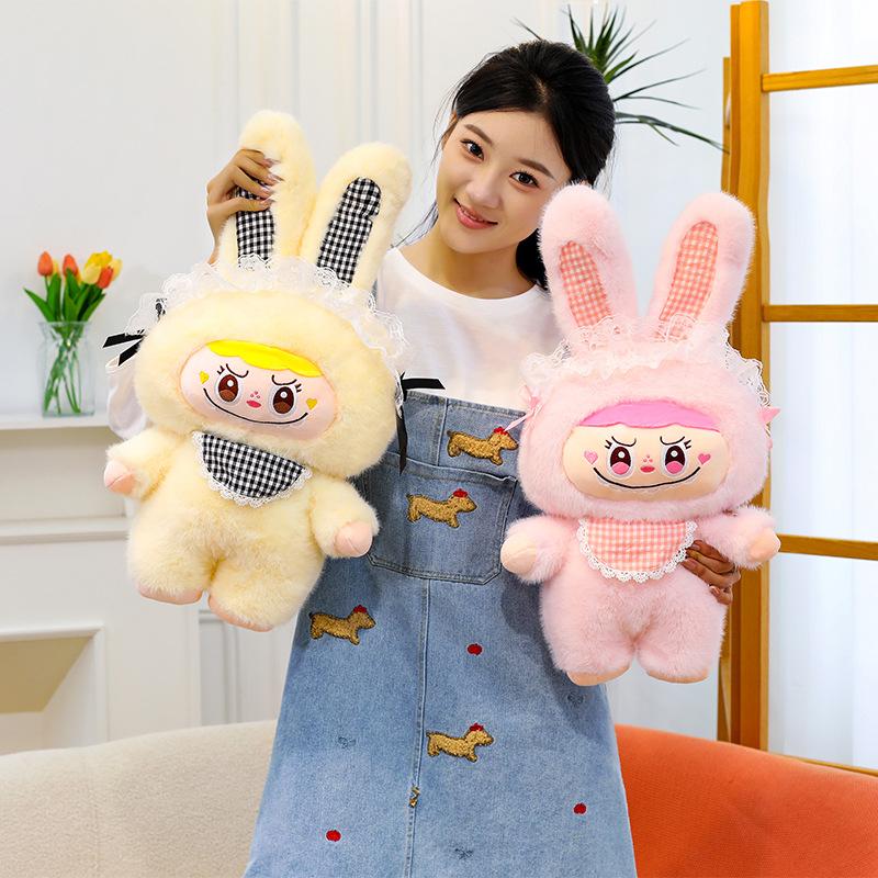 Rabbit Ear Rab Doll POP MART Plush Toy Turned Into Rabbit Doll Ragdoll