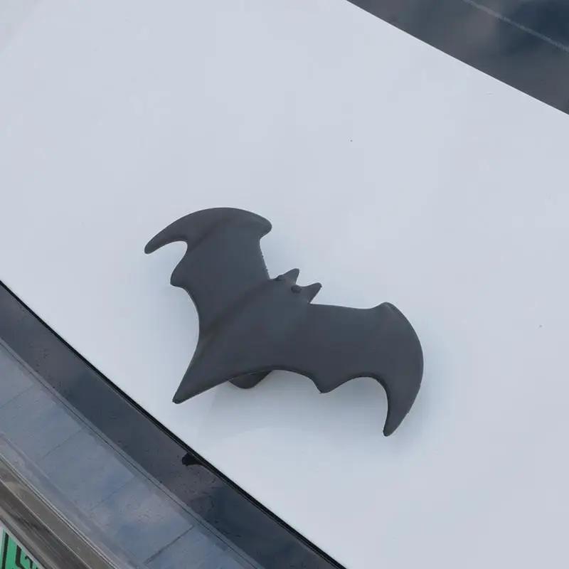 

No-Punch Tail Modification 3D Bat Decor Car Sticker for Halloween, 1Pcs Auto Body Decal чёрный