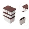 4 Pieces 1/12 Dollhouse Storage Box Doll House Accessories 1: 12 Scale Decor for Bedroom