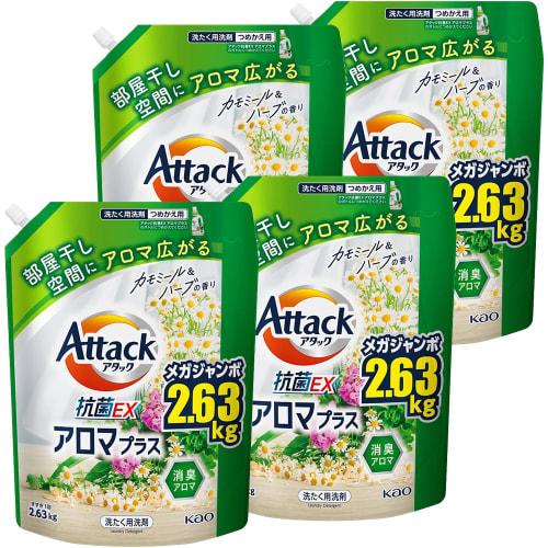 

Attack Antibacterial EX Aroma Plus Refill (Case Sale) 2630g x 4