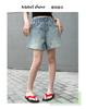 Girls' Summer Hot Diamond Denim Shorts 2026 New Korean Sweet Cool Butterfly Hot Pants Girls' Trendy Summer Pants