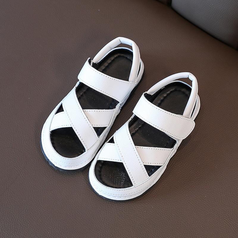 Summer Children S Sandals Fashion Kids Sandals Baby Toddler Boys And Girls Student Soft Casual Open Toe Beach Sandals Black 24