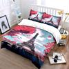 Eiffel Tower, pink trees. Bedding sets Duvet cover sets Duvet covers Pillowcases(1 * Duvet Cover 2 * Pillowcases without duvet insert)
