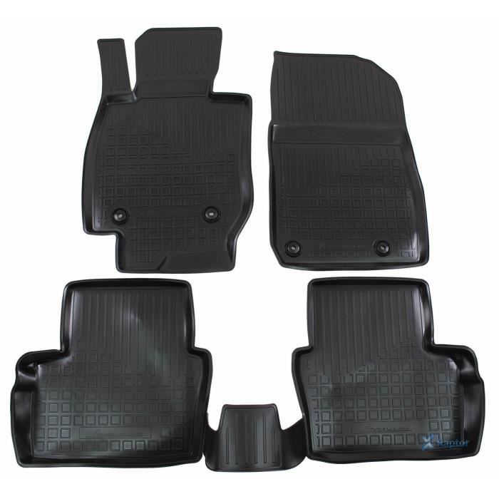 3D Rubber Floor Mats - J&J AUTOMOTIVE - Mazda CX-5 2012-2017 - Black - Custom Made - Non-Slip