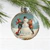 Vintage Christmas Scene Bulb Ornaments